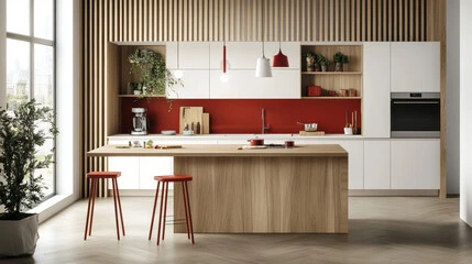 Hout keukeneiland