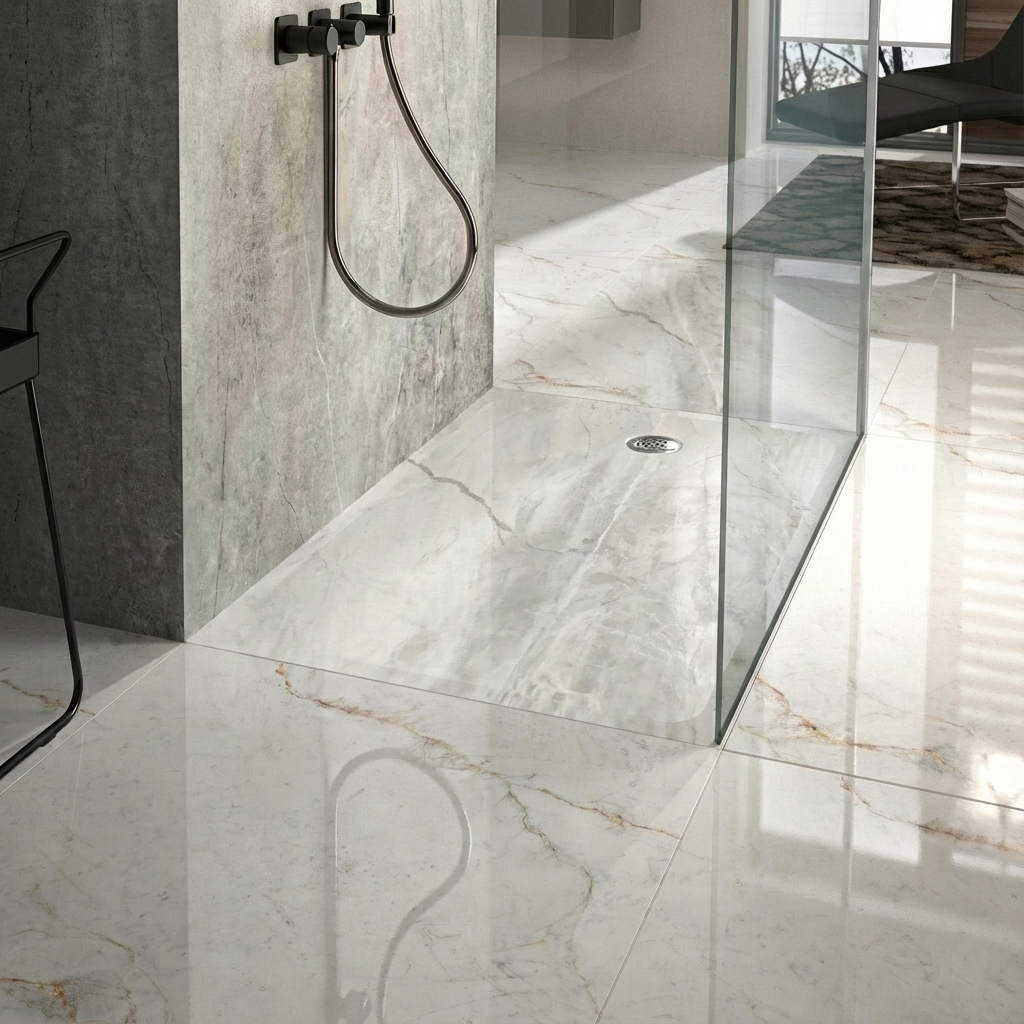 Betaalbaar natuursteen badkamer