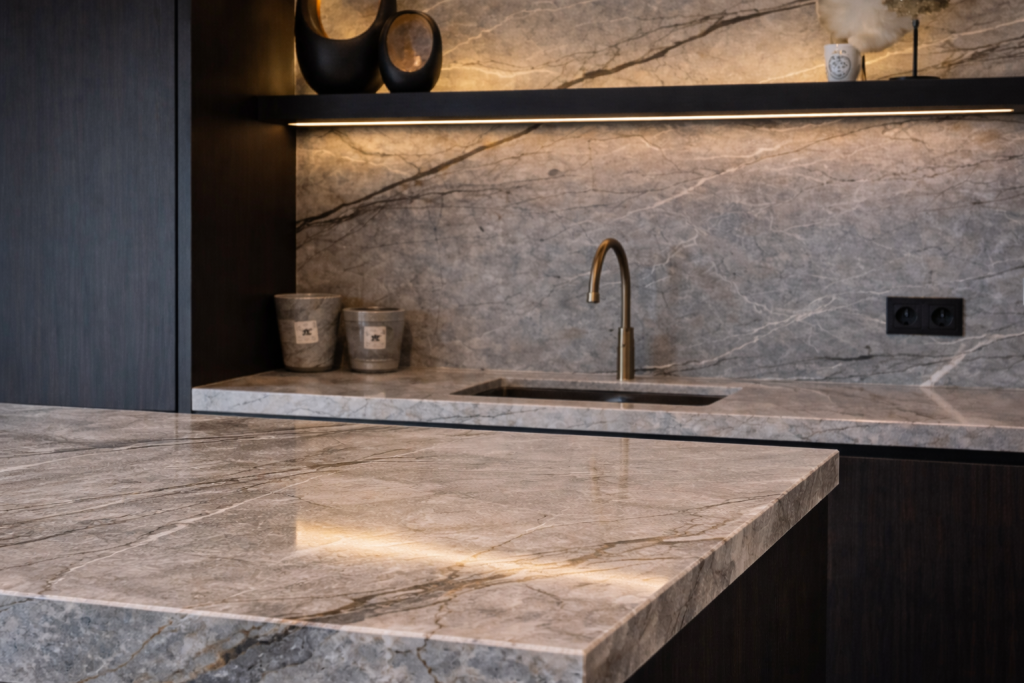 gerenoveerd keukenblad